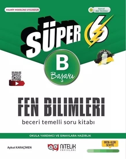 NİTELİK 6.SINIF SÜPER FEN BİLİMLERİ (B) SORU BANKASI