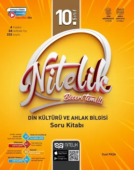 NİTELİK 10.SINIF DİN KÜLTÜRÜ VE AHLAK BİLGİSİ BECERİ TEMELLİ SORU BANKASI