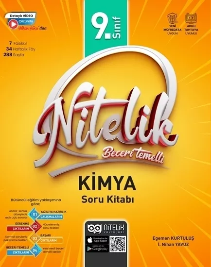 NİTELİK 9.SINIF KİMYA BECERİ TEMELLİ SORU BANKASI