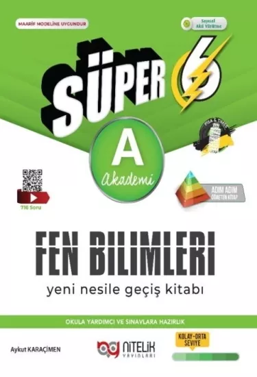 NİTELİK 6.SINIF SÜPER FEN BİLİMLERİ (A) SORU BANKASI