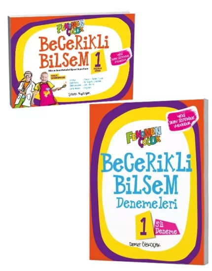 FENOMEN ÇOCUK 1.SINIF BECERİKLİ BİLSEM HAZIRLIK SETİ (2 KİTAP)