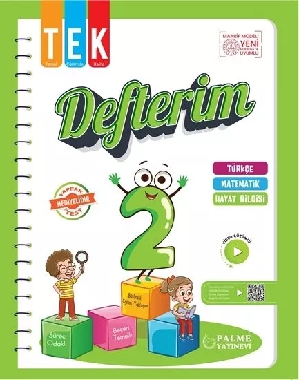 PALME 2. SINIF TÜM DERSLER TEK DEFTERİM