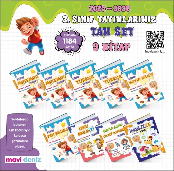 MAVİ DENİZ 3.SINIF EĞİTİM SETİ