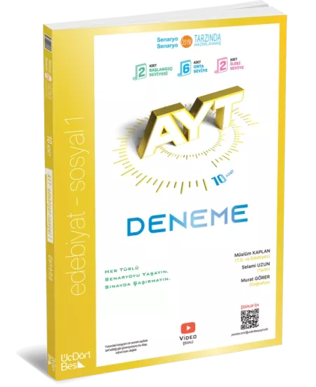 345 EDEBİYAT SOSYAL 1 AYT DENEME