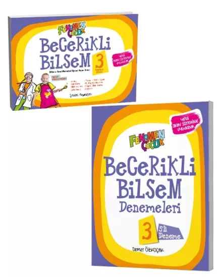 FENOMEN ÇOCUK 3.SINIF BECERİKLİ BİLSEM HAZIRLIK SETİ (2 KİTAP)