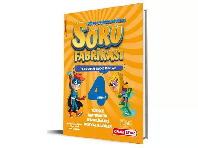 KIRMIZI BEYAZ 4.SINIF SORU FABRİKASI TÜM DERSLER SORU BANKASI