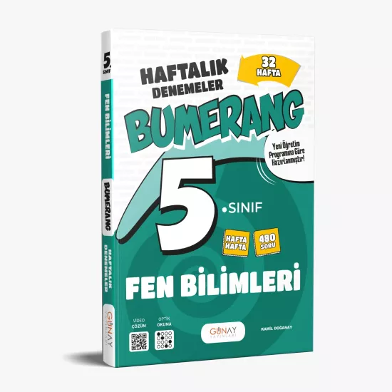 GÜNAY 5.SINIF BUMERANG FEN BİLİMLERİ 32 HAFTALIK DENEMELER