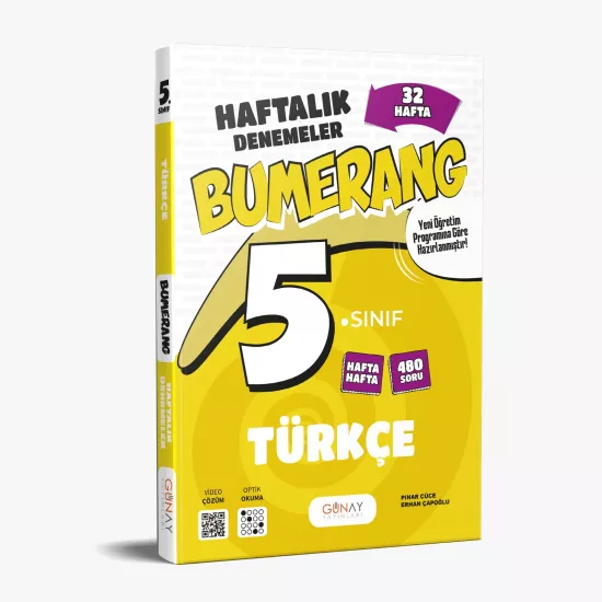 GÜNAY 5.SINIF BUMERANG TÜRKÇE 32 HAFTALIK DENEMELER