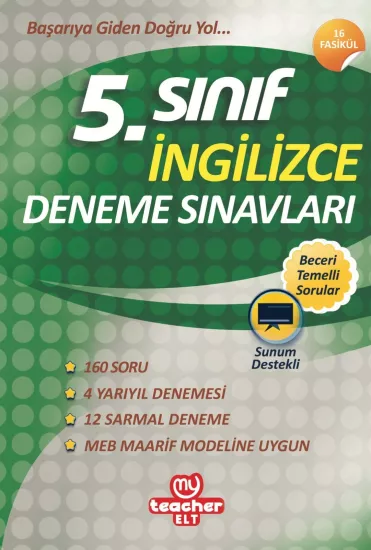 MY TEACHER ELT 5.SINIF İNGİLİZCE DENEME SINAVLARI