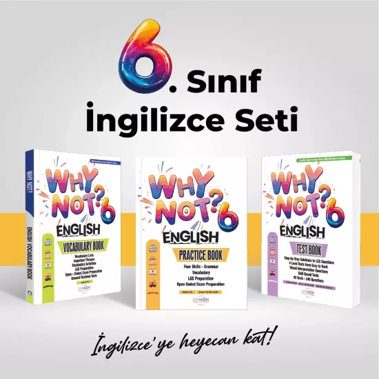 WHY NOT 6.SINIF İNGİLİZCE SETİ (PRACTICE + TEST + VOCABULARY BOOK)