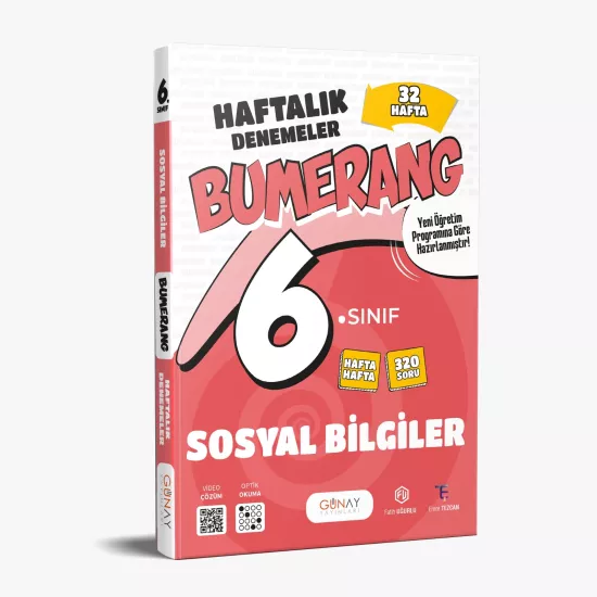 GÜNAY 6.SINIF BUMERANG SOSYAL BİLGİLER 32 HAFTALIK DENEMELER