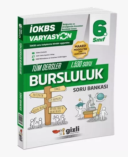 GİZLİ YAYINLARI 6.SINIF TÜM DERSLER BURSLULUK SORU BANKASI