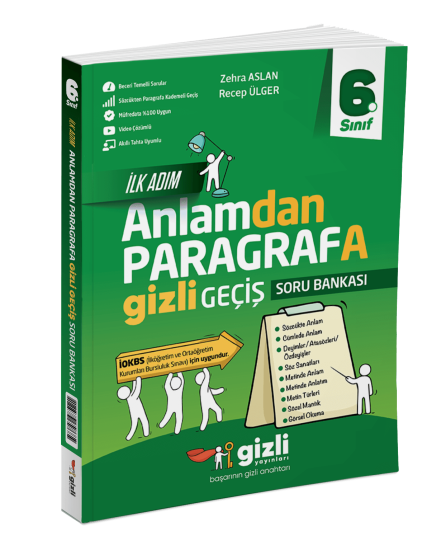 GİZLİ YAYINLARI 6.SINIF ANLAMDAN PARAGRAFA SORU BANKASI