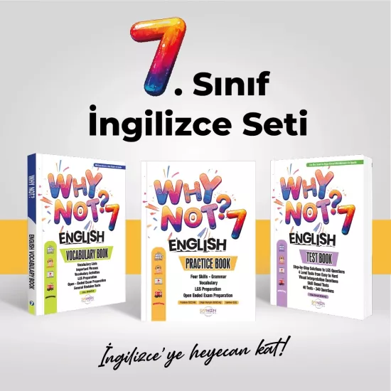 WHY NOT 7.SINIF İNGİLİZCE SETİ (PRACTICE + TEST + VOCABULARY BOOK)
