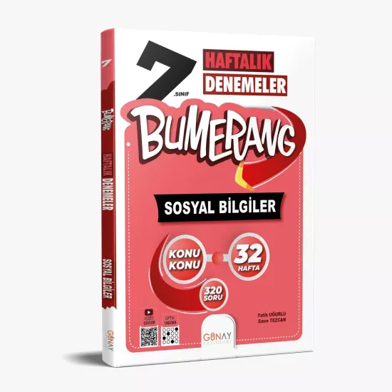 GÜNAY 7.SINIF BUMERANG SOSYAL BİLGİLER 32 HAFTALIK DENEMELER