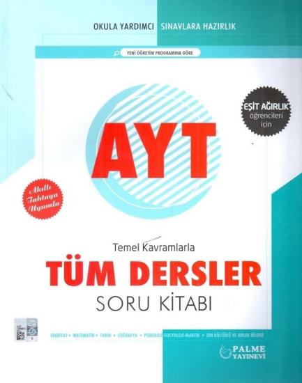 PALME AYT EŞİT AĞIRLIK TÜM DERSLER SORU BANKASI