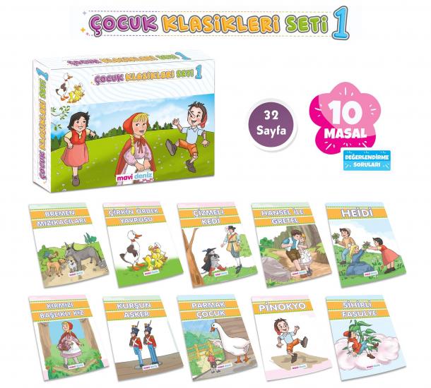 MAVİ DENİZ ÇOCUK KLASİKLERİ OKUMA SETİ 1