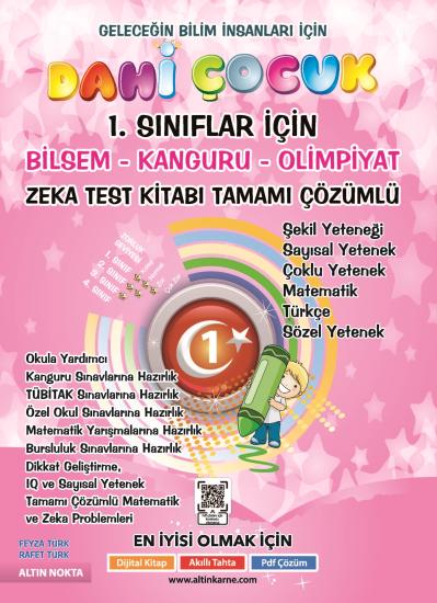 ALTIN NOKTA 1. SINIF DAHİ ÇOCUK ZEKA KİTABI