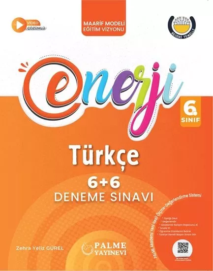 PALME 6.SINIF ENERJİ TÜRKÇE 6+6 DENEME