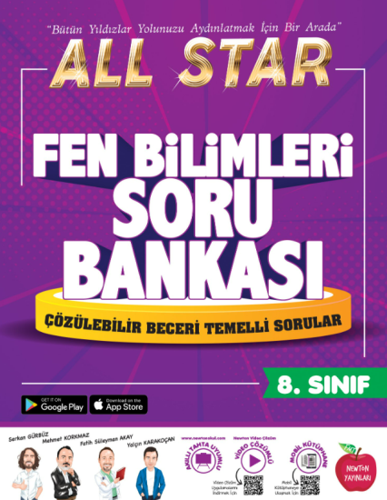 NEWTON 8.SINIF ALL STAR FEN BİLİMLERİ SORU BANKASI