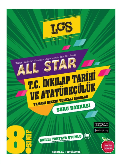 NEWTON 8.SINIF ALL STAR İNKILAP TARİHİ VE ATATÜRKÇÜLÜK SORU BANKASI