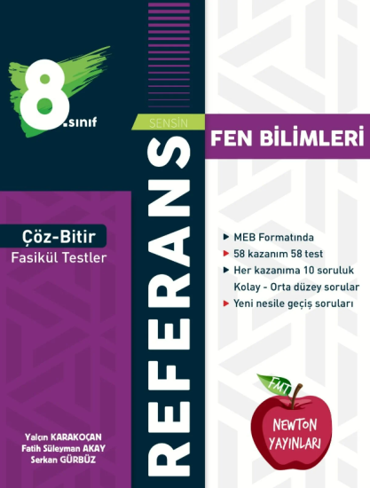 NEWTON 8.SINIF REFERANS FEN BİLİMLERİ ÇÖZ BİTİR FASİKÜL TESTLER