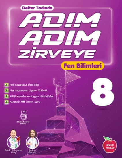 NEWTON 8.SINIF ADIM ADIM ZİRVEYE FEN BİLİMLERİ ETKİNLİKLİ SORU BANKASI