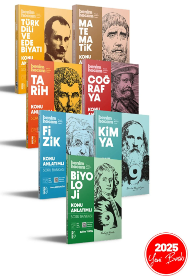 BENİM HOCAM 9.SINIF TÜM DERSLER KONU ANLATIMLI SORU BANKASI SETİ (7 KİTAP)