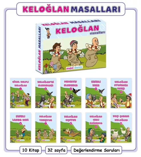 MAVİ DENİZ KELOĞLAN MASALLARI OKUMA SETİ