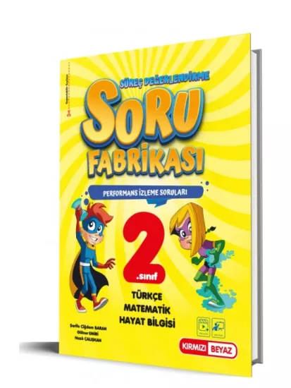 KIRMIZI BEYAZ 2.SINIF SORU FABRİKASI TÜM DERSLER SORU BANKASI