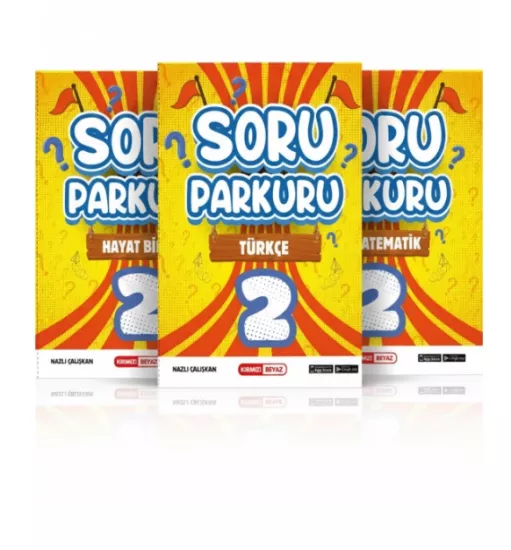 KIRMIZI BEYAZ 2.SINIF SORU PARKURU TÜM DERSLER SORU SETİ