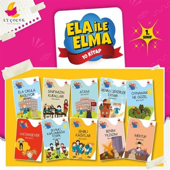 AY ÇOCUK ELA İLE ELMA OKUMA SETİ