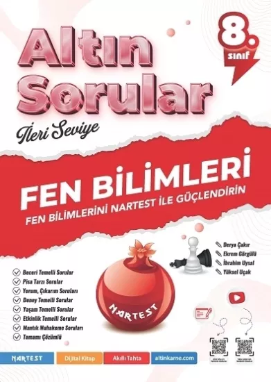NARTEST 8.SINIF ALTIN SORULAR FEN BİLİMLERİ SORU BANKASI