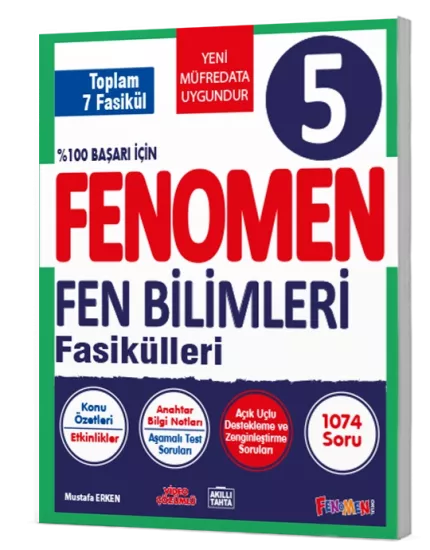 FENOMEN 5.SINIF FEN BİLİMLERİ FASİKÜL SETİ (6 FASİKÜL)