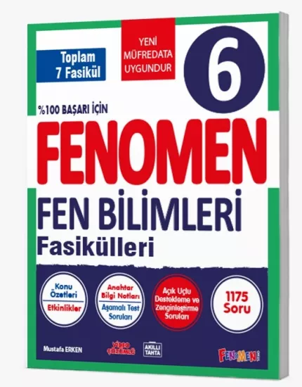 FENOMEN 6.SINIF FEN BİLİMLERİ FASİKÜL SETİ (6 FASİKÜL)