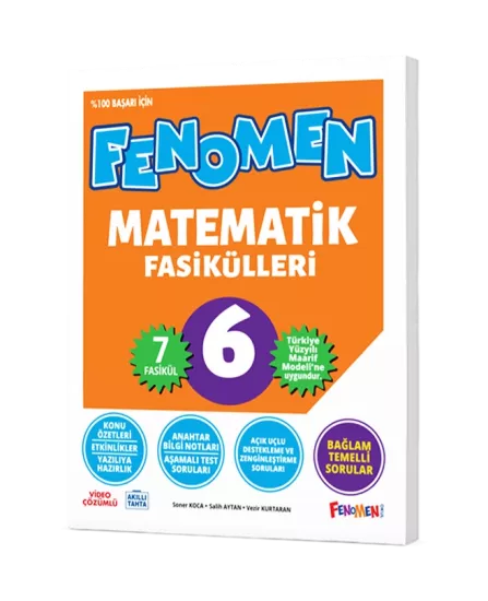 FENOMEN 6.SINIF MATEMATİK FASİKÜLLERİ (7 FASİKÜL)