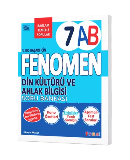 FENOMEN 7.SINIF DİN KÜLTÜRÜ VE AHLAK BİLGİSİ (A/B) SORU BANKASI