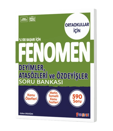 FENOMEN 8.SINIF DEYİMLER ATASÖZLERİ VE ÖZDEYİŞLER SORU BANKASI