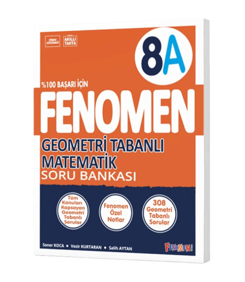 FENOMEN 8.SINIF GEOMETRİ TABANLI MATEMATİK (A) SORU BANKASI