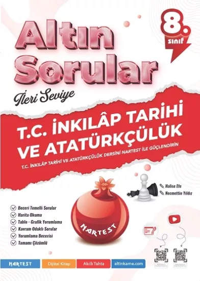 NARTEST 8.SINIF ALTIN SORULAR İNKILAP TARİHİ VE ATATÜRKÇÜLÜK SORU BANKASI