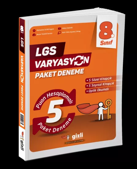 GİZLİ YAYINLARI 8.SINIF LGS VARYASYON PAKET DENEME