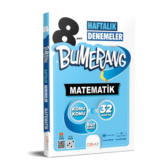 GÜNAY 8.SINIF BUMERANG MATEMATİK 32 HAFTALIK DENEMELER
