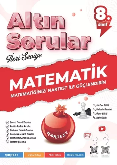 NARTEST 8.SINIF ALTIN SORULAR MATEMATİK SORU BANKASI