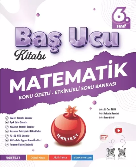 NARTEST 6.SINIF MATEMATİK BAŞ UCU KİTABI