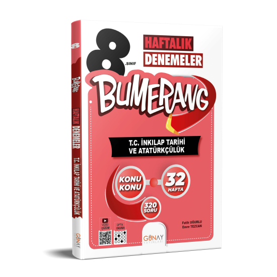 GÜNAY 8.SINIF BUMERANG İNKILAP TARİHİ VE ATATÜRKÇÜLÜK 32 HAFTALIK DENEMELER