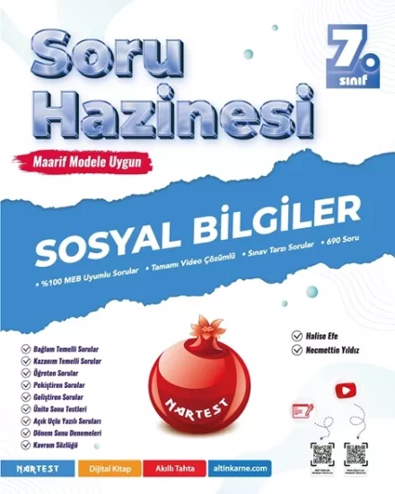 NARTEST 7.SINIF PRESTİJ SOSYAL BİLGİLER SORU HAZİNESİ