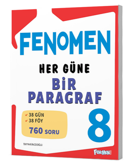 FENOMEN 8.SINIF HER GÜNE BİR PARAGRAF SORU BANKASI