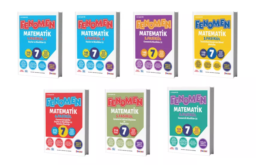 FENOMEN 7.SINIF MATEMATİK FASİKÜLLERİ (7 FASİKÜL)