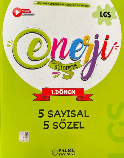 PALME 8.SINIF ENERJİ LGS 1.DÖNEM DENEME SETİ