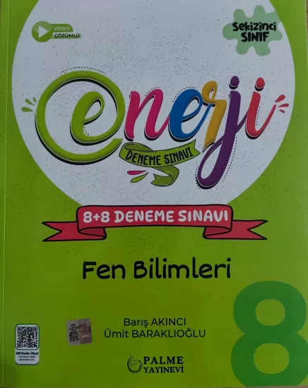 PALME 8.SINIF ENERJİ FEN BİLİMLERİ 8+8 DENEME